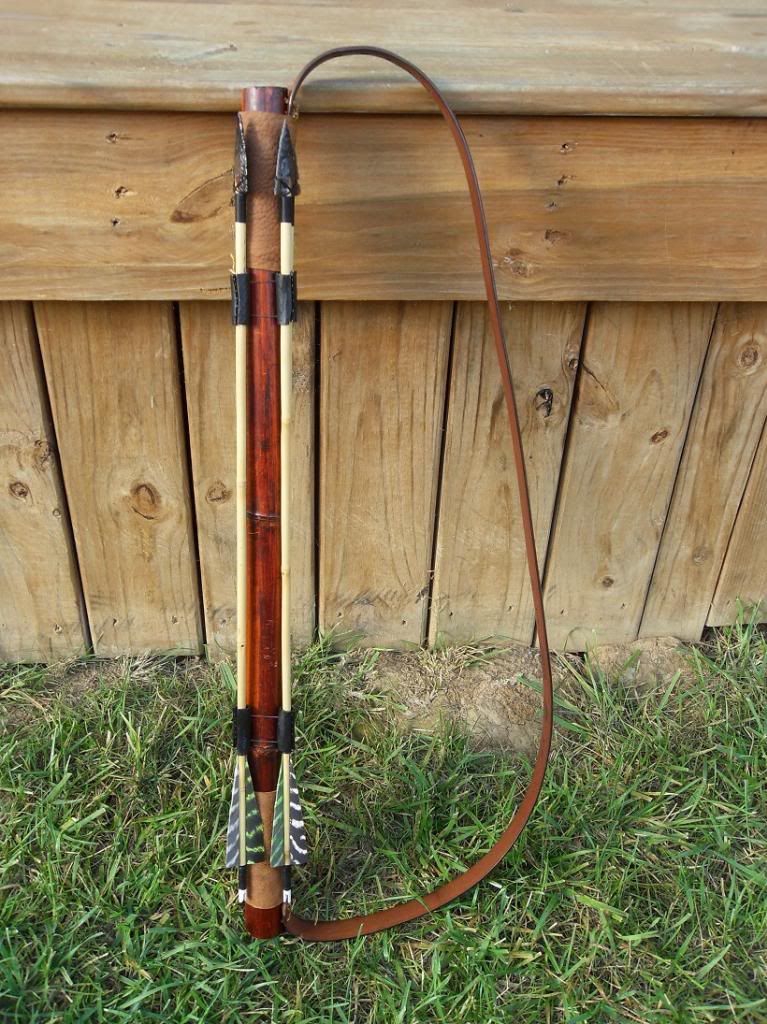 How do you carry your arrows when hunting with a selfbow?